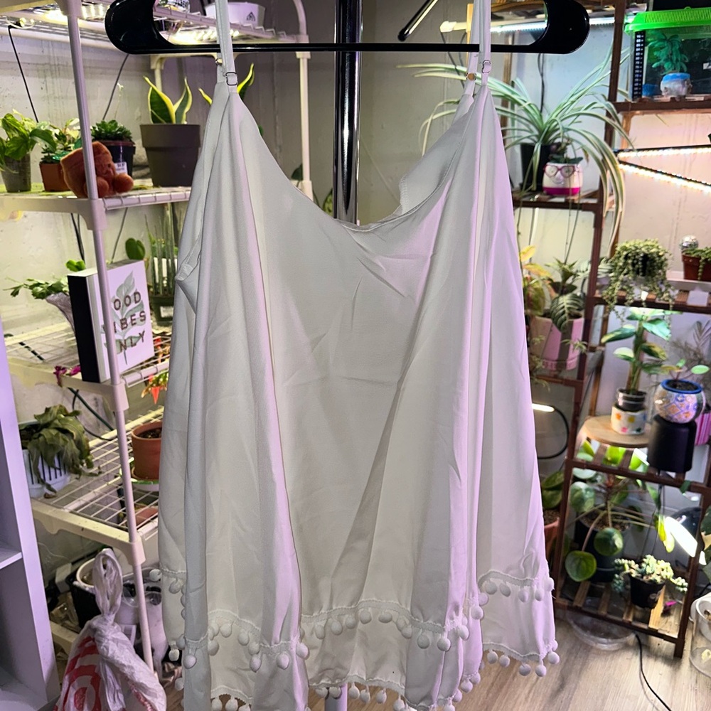 women’s white tank top